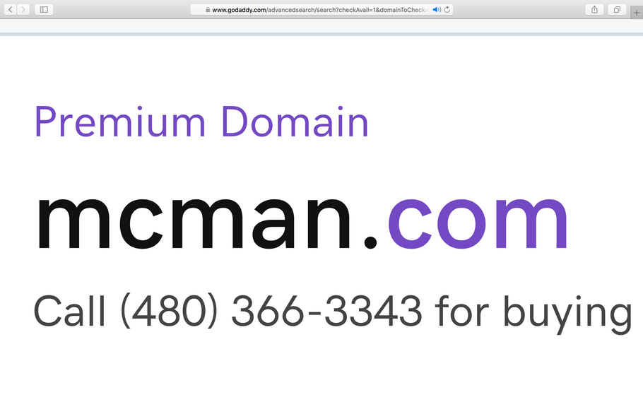 McMan.com® Premium Domain Name