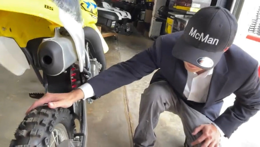 Mr. McMan At Arlington Motorsports in Arlington, Texas USA The Last Brand New Suzuki 2-Stroke Race Bike in Mint Condition "The Dallas Race Bike" Never Ridden Deal